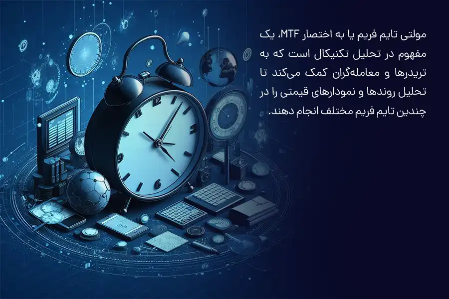 MTF، به تریدرها و معاملهگران کمک میکند تا تحلیل روندها و نمودارهای قیمتی را در چندین تایم فریم مختلف انجام دهند.