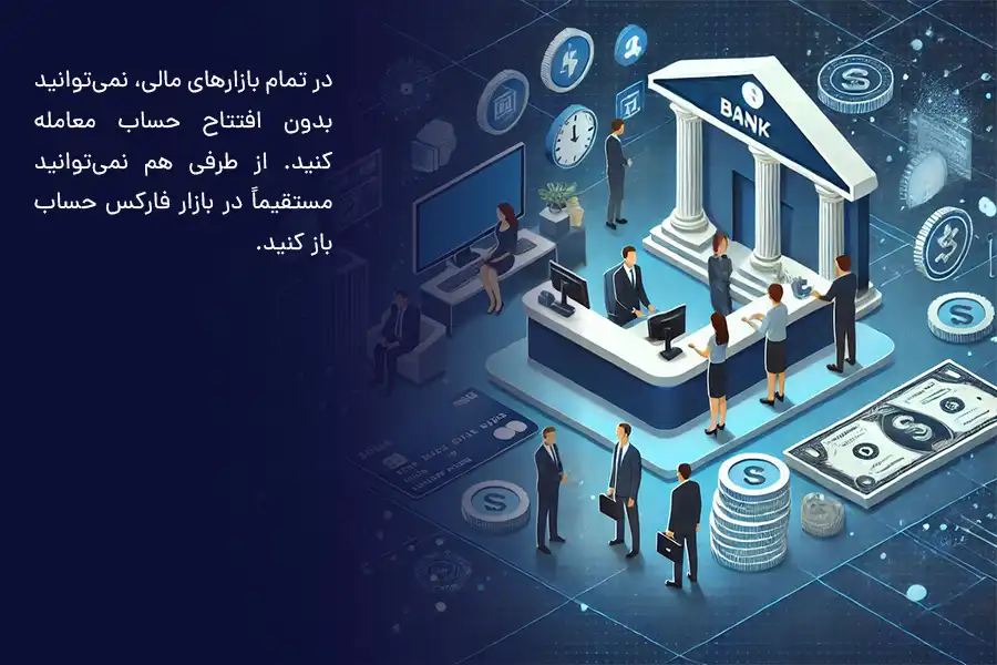 برای افتتاح حساب ریل در فارکس، ابتدا باید در یک کارگزاری معتبر ثبت‌نام کنید.