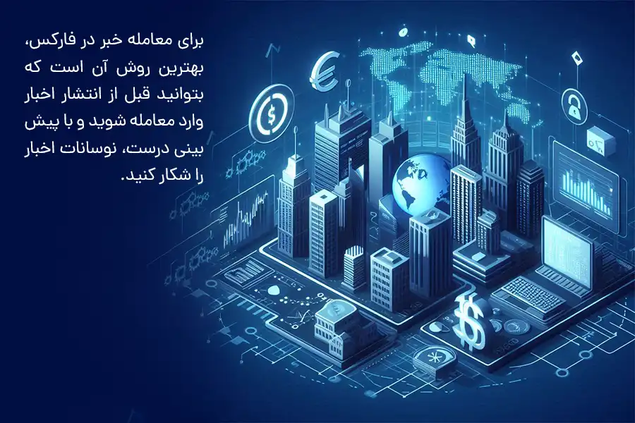 بهترین روش برای معامله خبر در فارکس آن است که بتوانید قبل از انتشار اخبار وارد معامله شده و با پیش‌بینی درست، نوسانات اخبار را شکار کنید. 