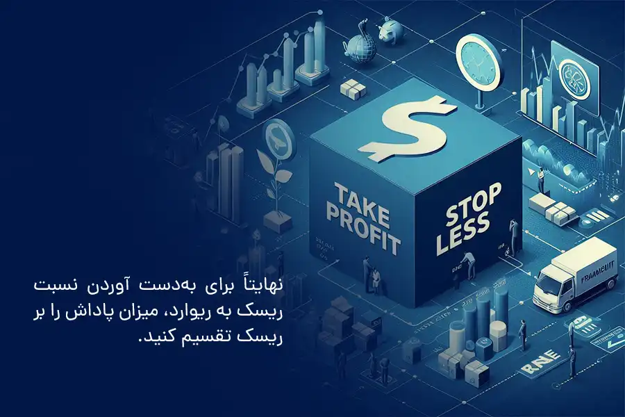 برای به‌دست آوردن نسبت ریسک به ریوارد، باید میزان پاداش را بر ریسک تقسیم کنید.