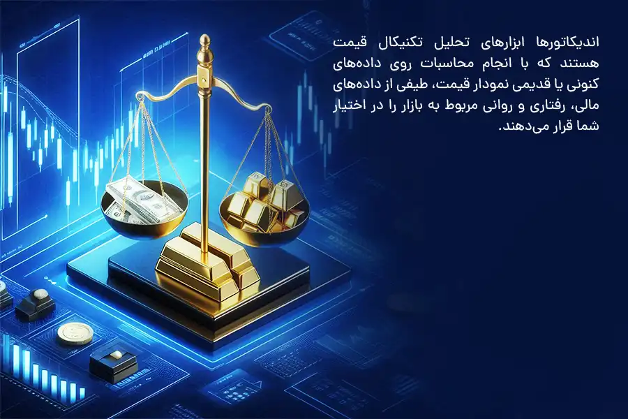 اندیکاتورها ابزارهای تحلیل تکنیکال قیمت هستند که با انجام محاسبات روی داده‌های کنونی یا قدیمی نمودار قیمت، طیفی از داده‌های مالی، رفتاری و روانی مربوط به بازار را در اختیار شما قرار می‌دهند.