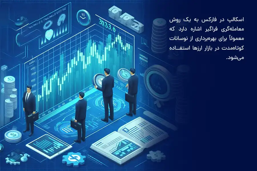 اسکالپ در فارکس به روش بهره‌برداری از نوسانات کوتاه‌مدت در بازار ارزها اشاره دارد.