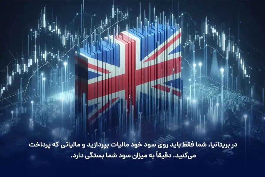 در بریتانیا، شما فقط باید روی سود خود مالیات بپردازید و مالیاتی که پرداخت می‌کنید، دقیقاً به میزان سود شما بستگی دارد.