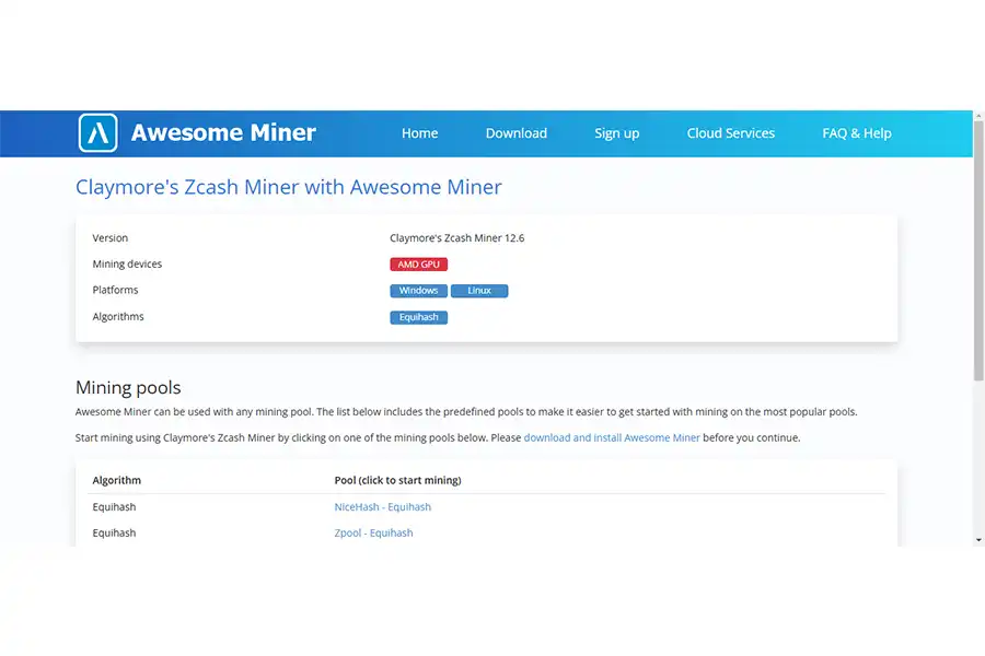 Claymore's Zcash Miner به استخراج‌کنندگان این امکان را می‌دهد که با استفاده از تکنولوژی‌های نوین و بهینه‌سازی‌های مخصوص کارت‌های گرافیکی AMD، بهره‌وری خود را به حداکثر برسانند.