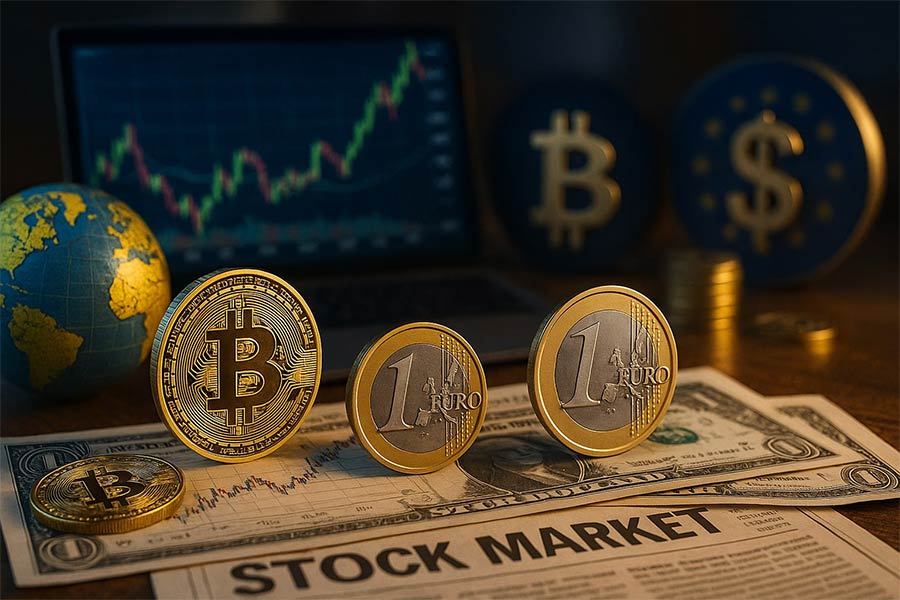 بیتکوین پس از ثبت رکورد بیش از ۱۲۳ هزار دلار در اوایل جولای، اکنون در حوالی ۱۱۹ هزار دلار نوسان میکند.