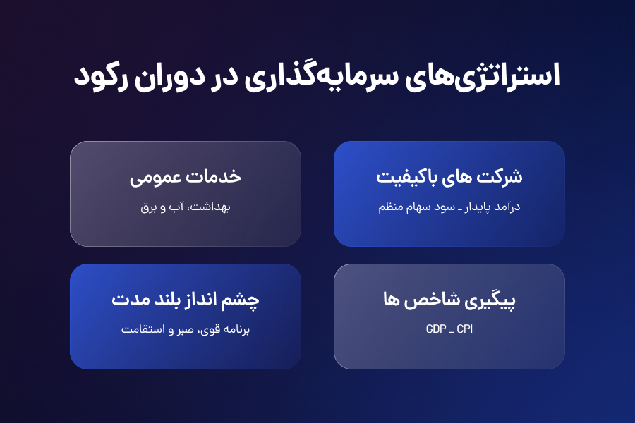 استراتژیهای سرمایهگذاری در دوران رکود